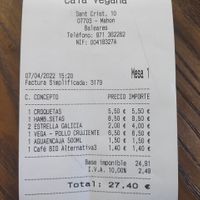  at Cala Vegana in Menorca