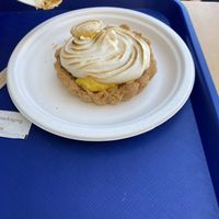Gluten free lemon meringue pie  at Cala Vegana in Menorca