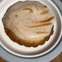 Lemon meringue tartlet  at Cala Vegana in Menorca