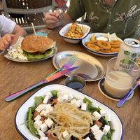 Our meal   at Cala Vegana in Menorca