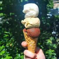 Dark Belgian Chocolat, Pistachio and Lemon at Wei&Wei Eiswerkstatt in Aachen