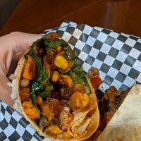 Vegan burrito at The Dalai Java in Canandaigua