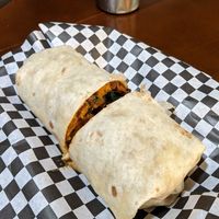 Vegan burrito at The Dalai Java in Canandaigua