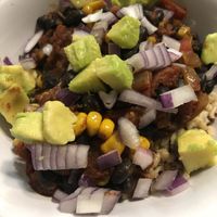 Vegan chili bowl  at The Dalai Java in Canandaigua