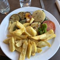 Vegan Mixed Grill  at The Real Food Cafe in Tyndrum