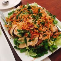 banana flower chicken salad - mehhhh did not care for this at all at Thuyen Vien in Anaheim