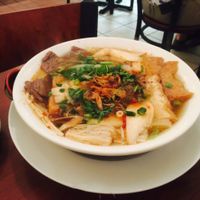 Royal Noodle Soup - Nice and spicy did not care for the shrooms in it at Thuyen Vien in Anaheim
