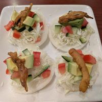 Banana flower tacos at Thuyen Vien in Anaheim