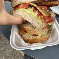 Tempeh sandwich’s last words 😋 at Loading Bay Cafe in Windsor