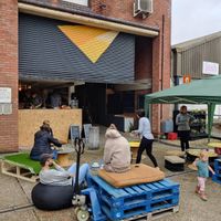 Outside seating at Loading Bay Cafe in Windsor