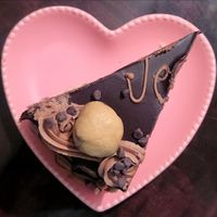 Vegan Chocolate Chip Cookie Dough Cake at Kizbee's Kitchen in Egg Harbor City