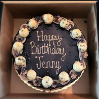 12" Diameter Vegan Chocolate Chip Cookie Dough Cake at Kizbee's Kitchen in Egg Harbor City