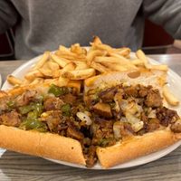 Vegan Seitan Cheesesteak at Olga's Diner in Marlton