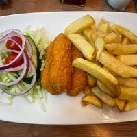 Southern fried ‘chicken’ strips  at Barnacles in Llandudno