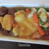 falafel roast with vegan gravy at Barnacles in Llandudno