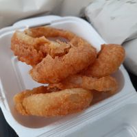 Vegan Onion Rings at Barnacles in Llandudno