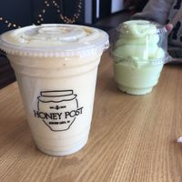Bingo Mango smoothie and Lime Dole Whip   at Honey Post in Medford Lakes