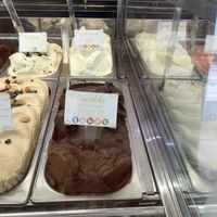 Vegan choco was too sweet   at Gelati Dino in Sitges