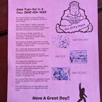 Menu at Dirty Vegan in Sandpoint