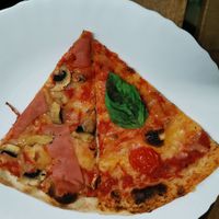 Pizza slices #Veganuary at GreenGorilla in Budapest