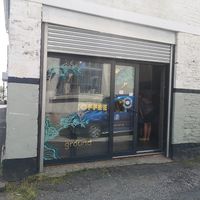 Outside at Ground Plant Based Coffee in Swansea