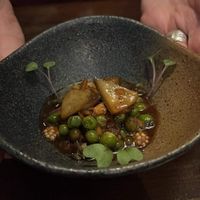 Artichoke hearts with peas  at Grey Sweater in Oklahoma City