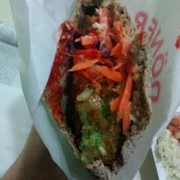 falafel sandwich at Mr Falafel - Lemonnier in Brussels