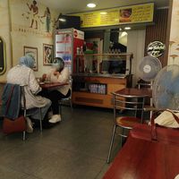 Patrons at Mr Falafel - Lemonnier in Brussels