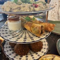 baba ganoush, borek, falafel  at Bliski Wschód in Warsaw