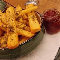 Side of fries - portion was generous at Bliski Wschód in Warsaw