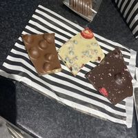 Milkt macadamia & hazelnut, fruit of the forest, dark rose lychee & raspberry  at Tempt in York