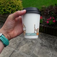 Hot chocolate with matcha at Tempt in York