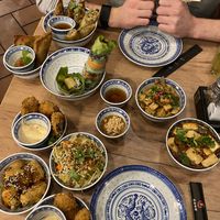 A lot of small dishes. 😍 at La Vegana in Warsaw