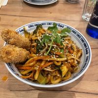 Udon at La Vegana in Warsaw