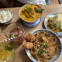 Our food  at La Vegana in Warsaw