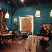 Indoors at La Vegana in Warsaw