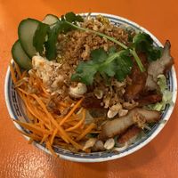 Vegan „shrimps“ topping  at La Vegana in Warsaw