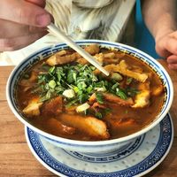 Dish 36- rich tofu and seitan reman at La Vegana in Warsaw