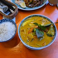 Curry at La Vegana in Warsaw