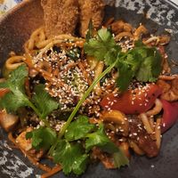 Udon at La Vegana in Warsaw