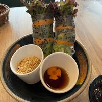 #10, fresh rolls. I got these both times I went! Very very good. at La Vegana in Warsaw