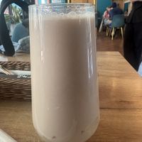 Taro bubble tea  at La Vegana in Warsaw