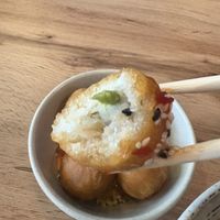 Protein ball with seitan  at La Vegana in Warsaw