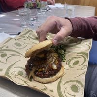 House Special Gourmet Beet Burger #Veganuary at Dan d'Lion Eatery in Hungry Horse