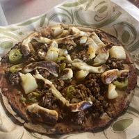 Zucchini Burger & side of the day; super yummy!   at Dan d'Lion Eatery in Hungry Horse