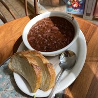 “vegetarian” chili that is in fact vegan  at Urth Caffe in Las Vegas