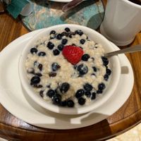 Oatmeal a with extra berries   at Urth Caffe in Las Vegas