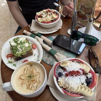 Açaí bowls, avocado toast, pistachio latte   at Urth Caffe in Las Vegas