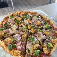 Plant based chicken tikka twist pizza (small)   at Pizza Twist in Irving