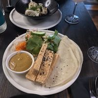 DIY Tofu wrap and vegan dumplings   at Betel Boy in Daylesford